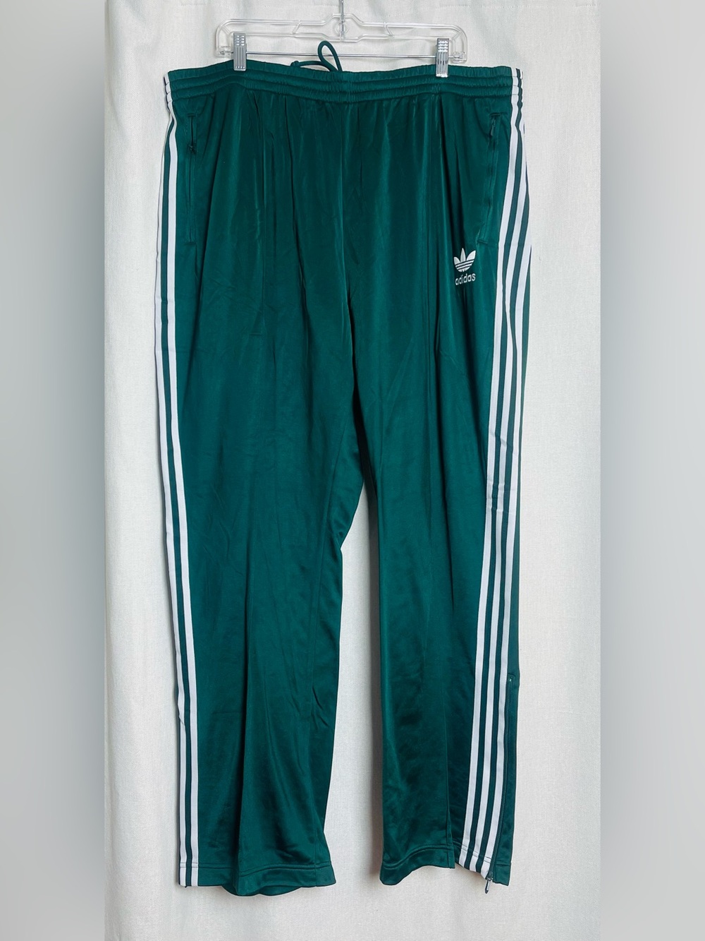 Adidas Shooting Star Pants Ivy Green/White 3 Stripes 2XL Track Pants Joggers NWT